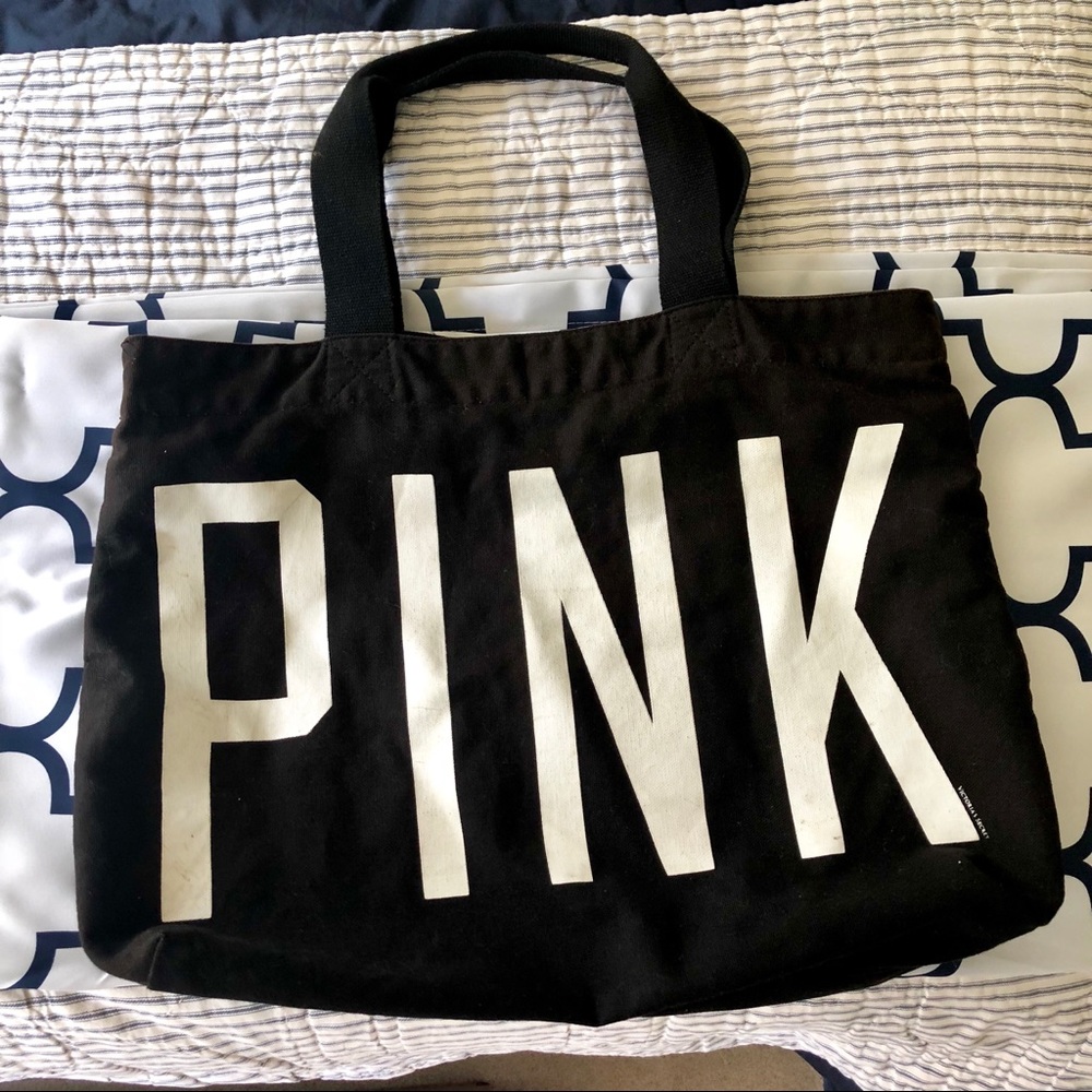 Victoria’s Secret PINK black tote bag